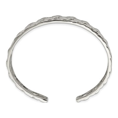 Stainless Steel Weave Cuff Bracelet – view 4
