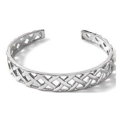 Stainless Steel Weave Cuff Bracelet – view 7