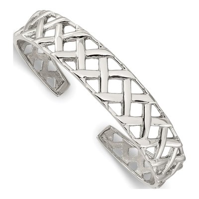 Stainless Steel Weave Cuff Bracelet