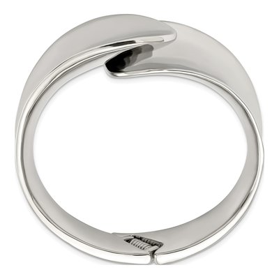 Stainless Steel Hinged Bangle Bracelet – view 3