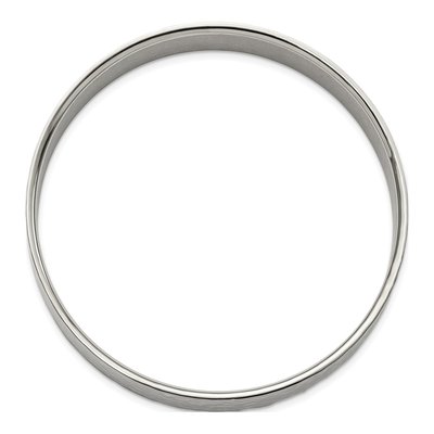 Stainless Steel Hammered Bangle Bracelet – view 3