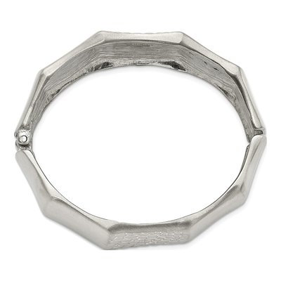 Stainless Steel Hinged Bangle Bracelet – view 3