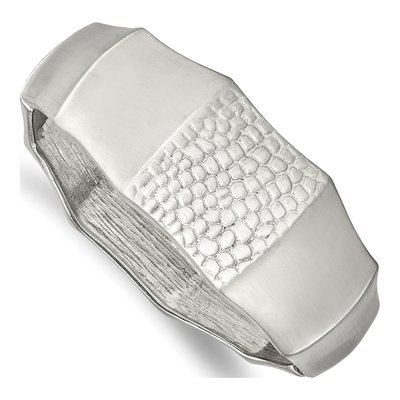 Stainless Steel Hinged Bangle Bracelet