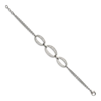 Stainless Steel Laser-Cut Bracelet – view 3