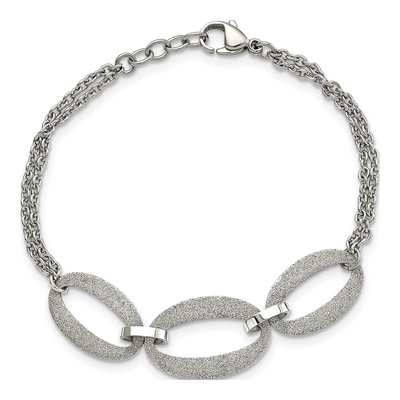 Stainless Steel Laser-Cut Bracelet – view 4