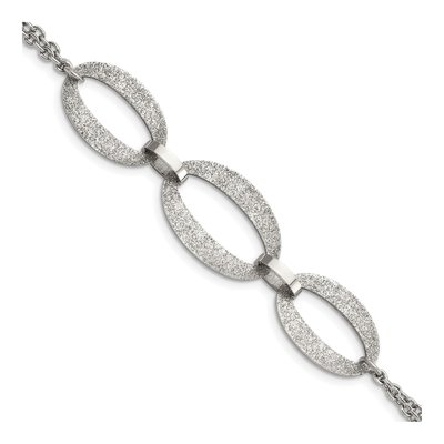Stainless Steel Laser-Cut Bracelet
