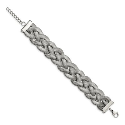 Stainless Steel Braided Mesh Bracelet – view 3