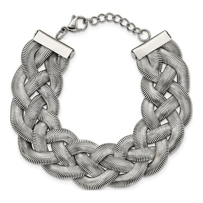 Stainless Steel Braided Mesh Bracelet – view 4