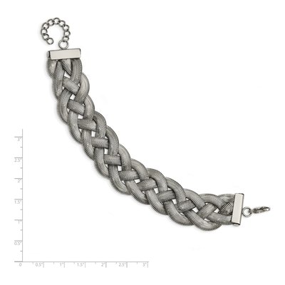 Stainless Steel Braided Mesh Bracelet – view 5
