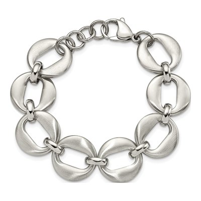 Stainless Steel Open Link Bracelet – view 5