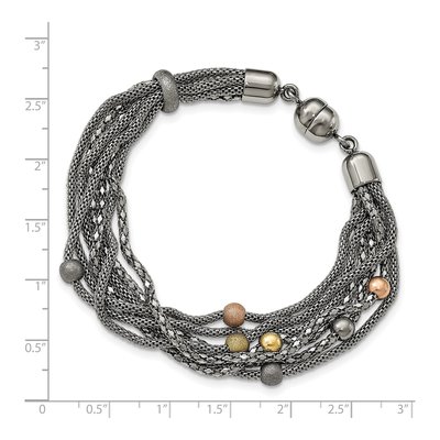 Stainless Steel IP Mesh Bracelet – view 5