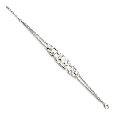 Stainless Steel Textured Bracelet – view 3