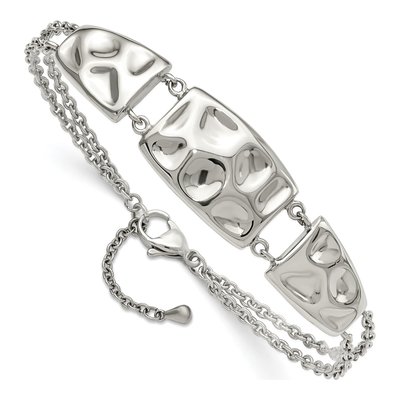 Stainless Steel Textured Bracelet – view 4