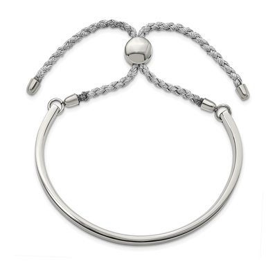 Stainless Steel Bar Bangle Bracelet – view 5