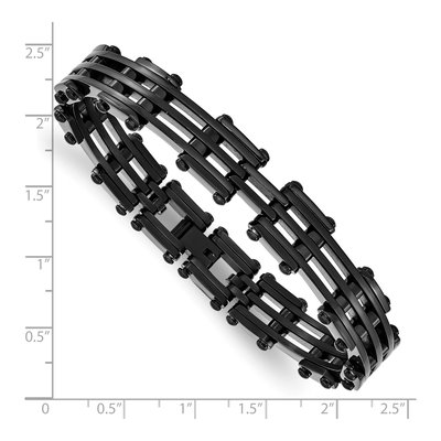 Black Stainless Steel Black Bracelet – view 6