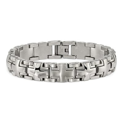 Stainless Steel Cross Link Bracelet – view 4