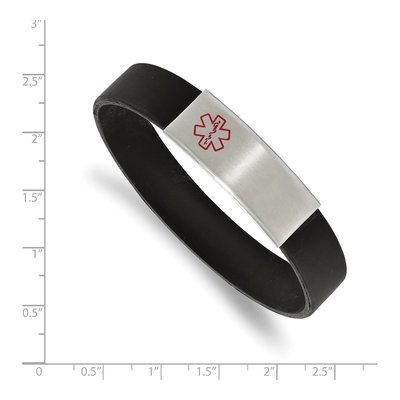 Stainless Steel Medical ID Stretch Bracelet | Chisel – view 3