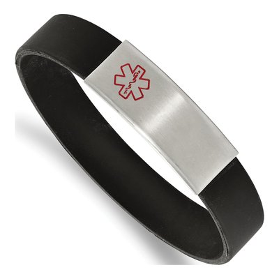 Stainless Steel Medical ID Stretch Bracelet