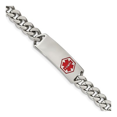 Stainless Steel Medical ID Curb Bracelet