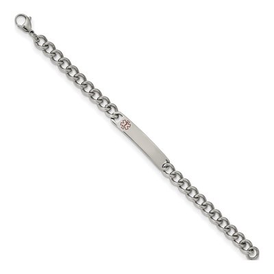 Stainless Steel Medical ID Curb Bracelet – view 3