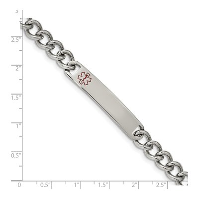 Stainless Steel Medical ID Curb Bracelet – view 4