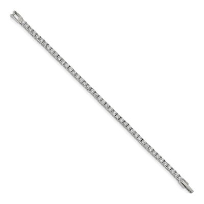 Stainless Steel CZ Tennis Bracelet – view 2
