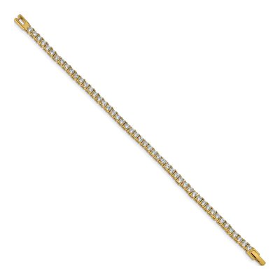 Stainless Steel CZ IP Tennis Bracelet – view 3