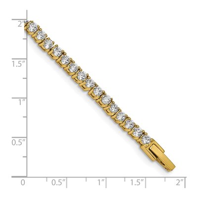 Stainless Steel CZ IP Tennis Bracelet – view 5