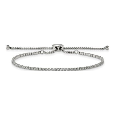 Stainless Steel CZ Bracelet – view 3