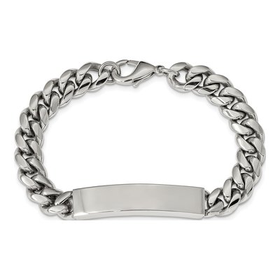 Stainless Steel Curb ID Bracelet – view 3