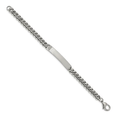 Stainless Steel Curb ID Bracelet – view 4