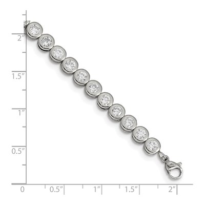 Stainless Steel CZ Link Bracelet – view 5