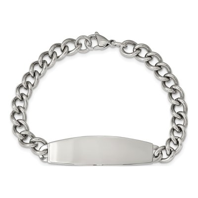 Stainless Steel Curb ID Bracelet – view 4