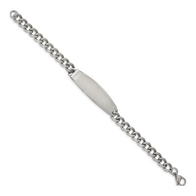 Stainless Steel Curb ID Bracelet – view 5
