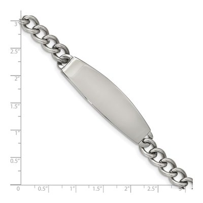 Stainless Steel Curb ID Bracelet – view 6