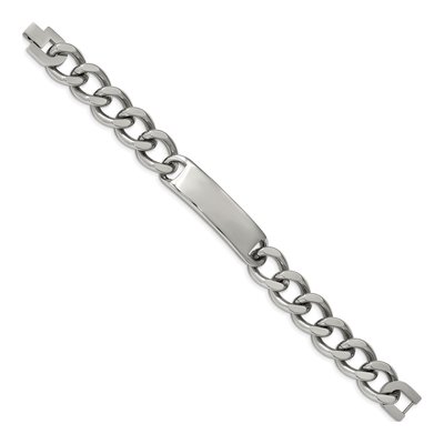 Stainless Steel Curb Link ID Bracelet – view 5