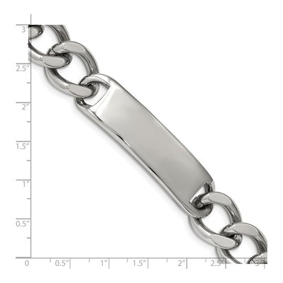 Stainless Steel Curb Link ID Bracelet – view 7