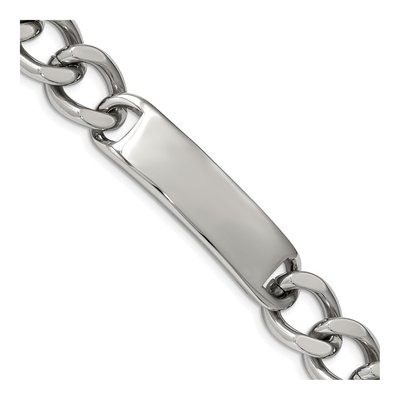 Stainless Steel Curb Link ID Bracelet