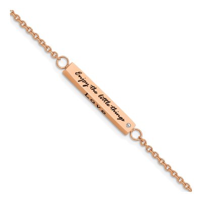 Stainless Steel 1.55mm IP Word Cable Chain Bracelet