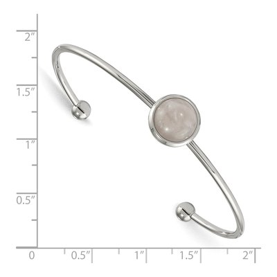 Stainless Steel Quartz Bangle Bracelet – view 3