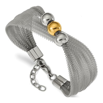 Stainless Steel IP Mesh Bracelet