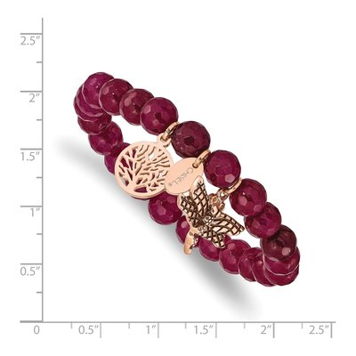 Stainless Steel Dragonfly Jade Bracelet – view 4