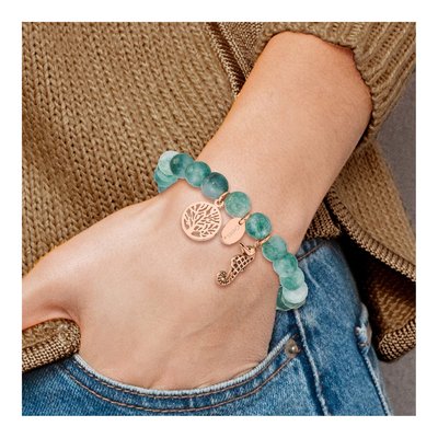 Stainless Steel Seahorse Jade Bracelet – view 5
