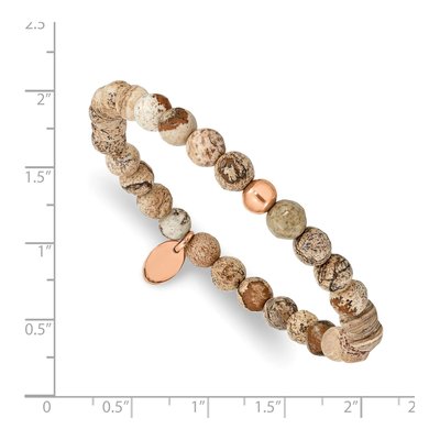 Stainless Steel IP Jasper Bracelet – view 4