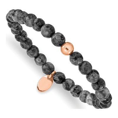 Stainless Steel IP Spectrolite Bracelet