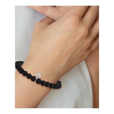 Stainless Steel Agate Lotus Bracelet – view 5