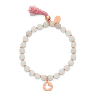 Stainless Steel Agate Stretch Bracelet – view 5