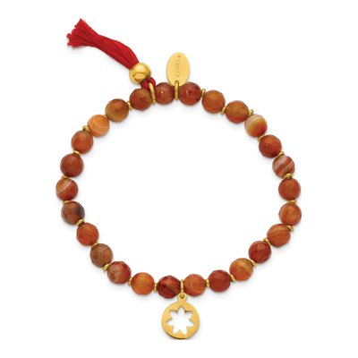 Stainless Steel Agate Stretch Bracelet – view 5