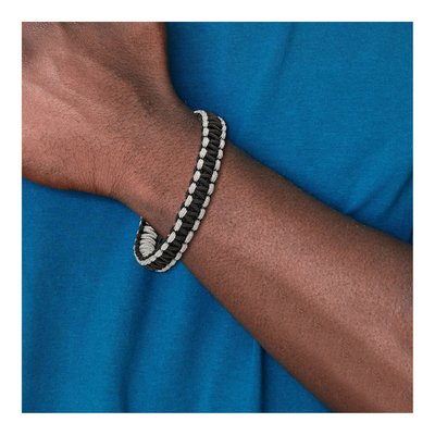 Black Stainless Steel Nylon Bracelet – view 4