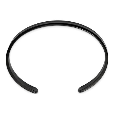 Black Stainless Steel Cuff Bracelet – view 3